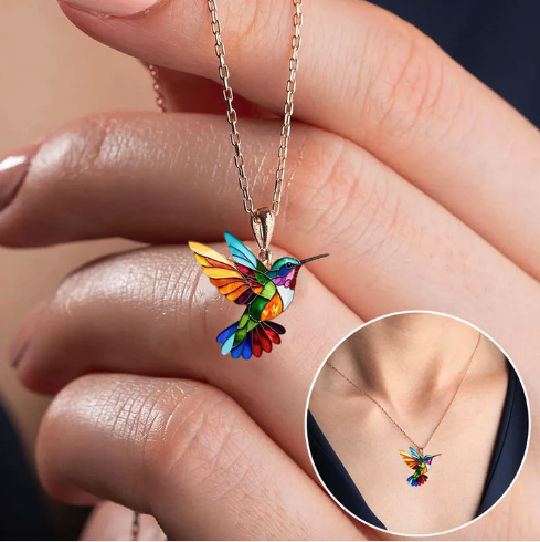 ✨ COLECCION  ALMA DE COLIBRÍ ✨ (collar y aretes)